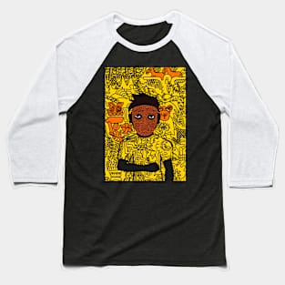 MaleMask NFT with DoodleEye Color and DarkSkin Color - Unnamed Baseball T-Shirt